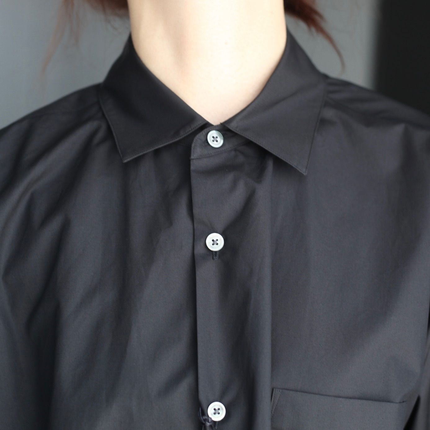 【残り一点】Suvin Cotton Oversized Down Pat Shirt
