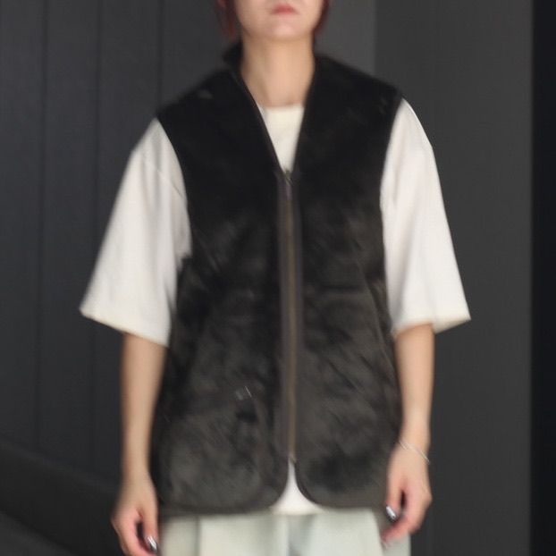 【残り一点】Warm Pile Waistcoat Zip In Liner
