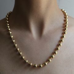 【残り一点】Ball Chain Necklace(GOLD)