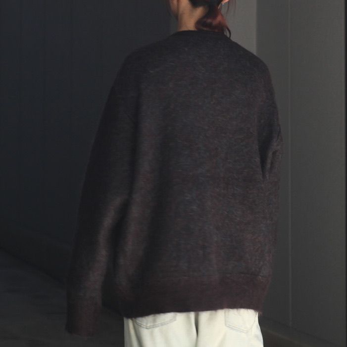 【残りわずか】Kid Mohair Mix Jacquard Knit Cardigan