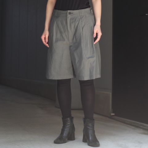 【残り一点】Wool Linen 3Pleated Shorts