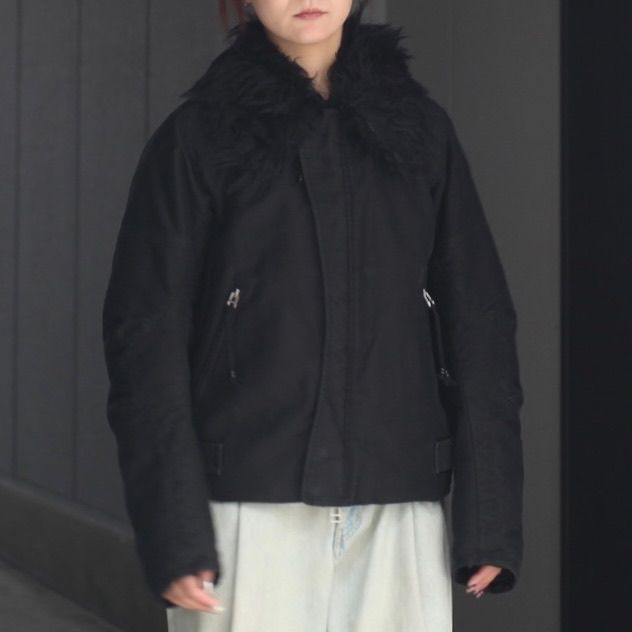 【残り一点】Padded Shearing Collar Biker Jacket