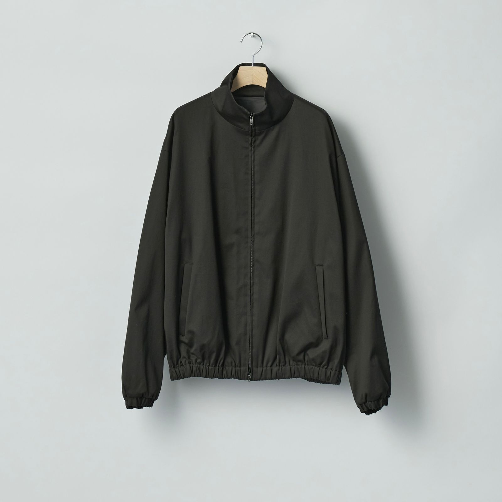 【残りわずか】Cotton Satin Shirred Light Zip Jacket
