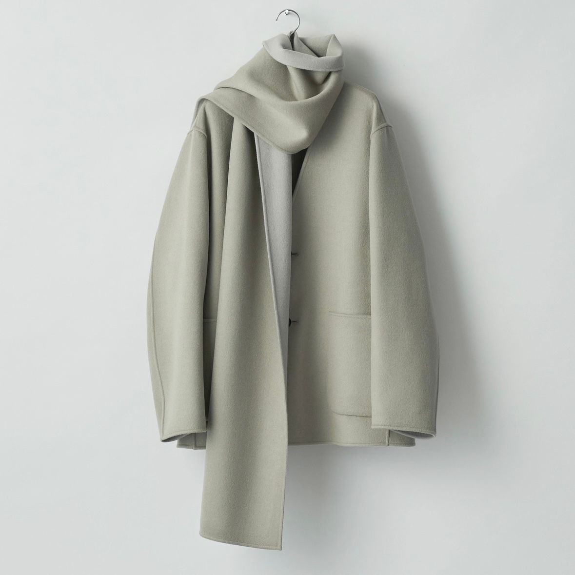 【残りわずか】Wool Cashmere Beaver Reversible Stole Jacket