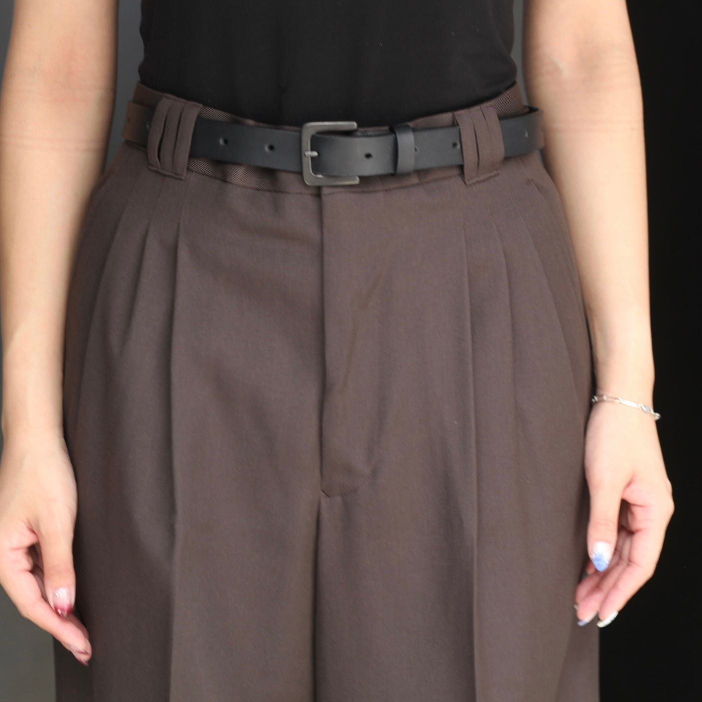 【残り一点】3pleated Wide-leg Trousers