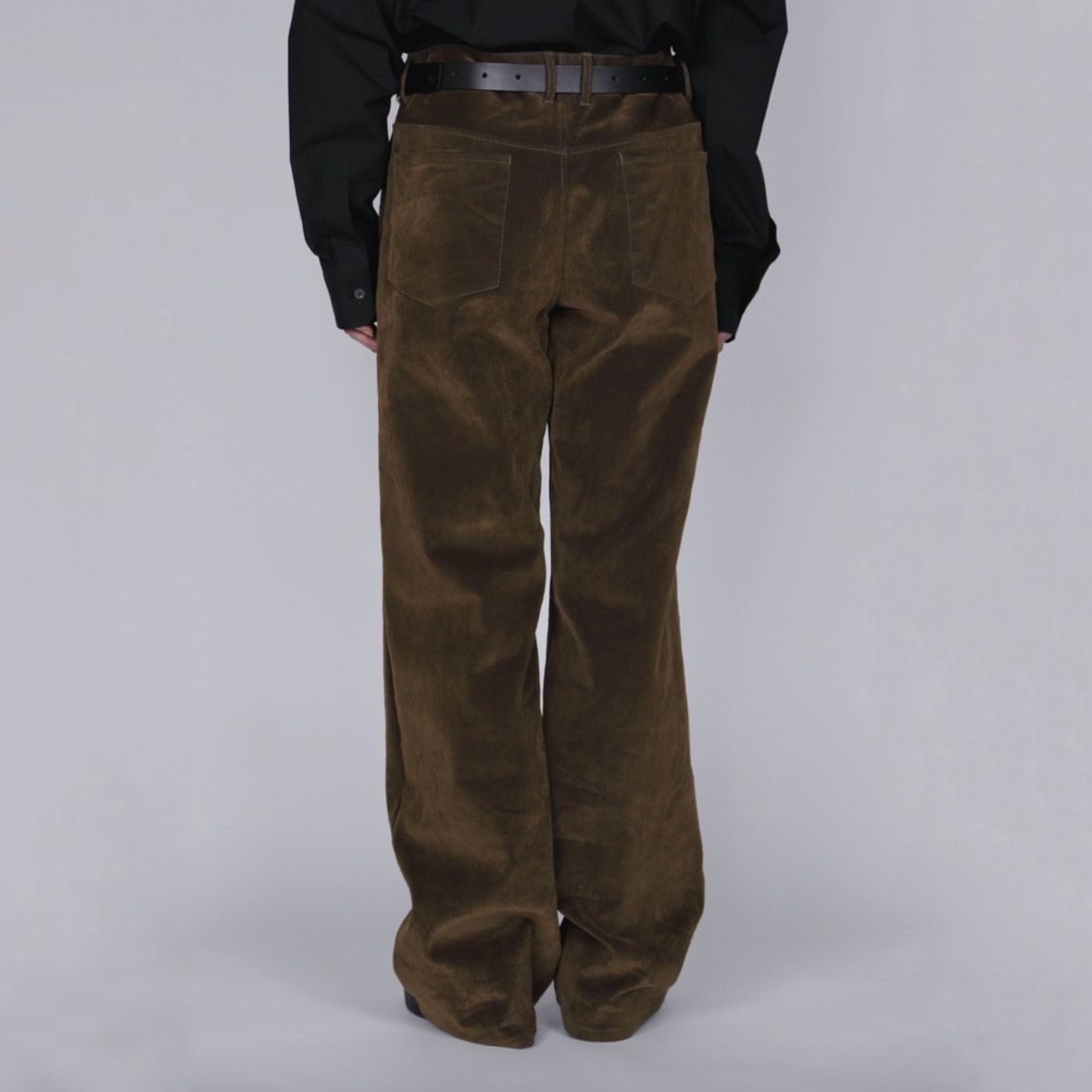 【残り一点】Flocked Denim Wide Tailored Pants