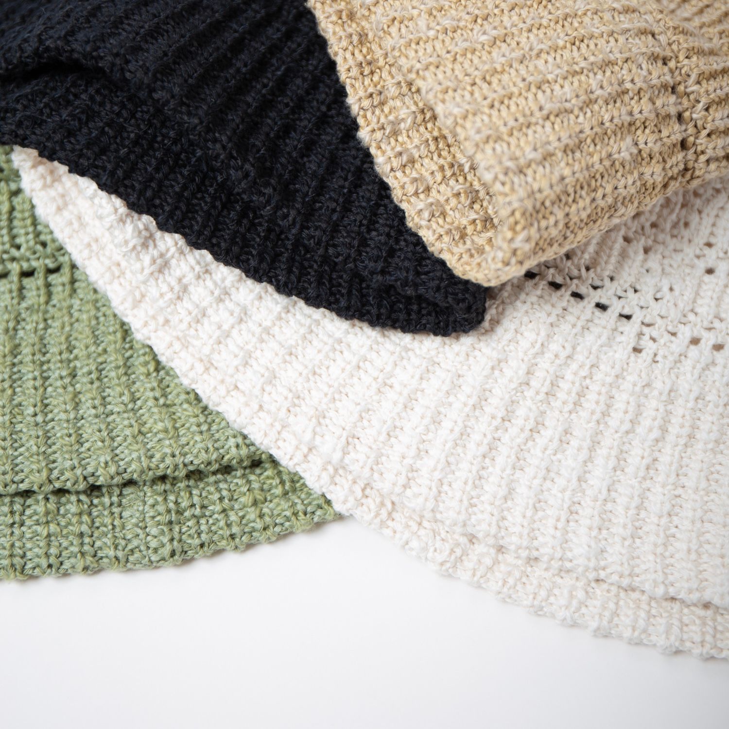 【残り一点】Mesh Line Knit Bucket Hat