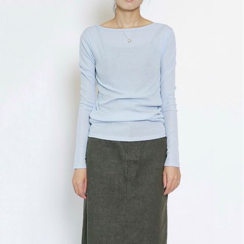 【残り一点】Sheer Teleco Boat Neck Top L/S
