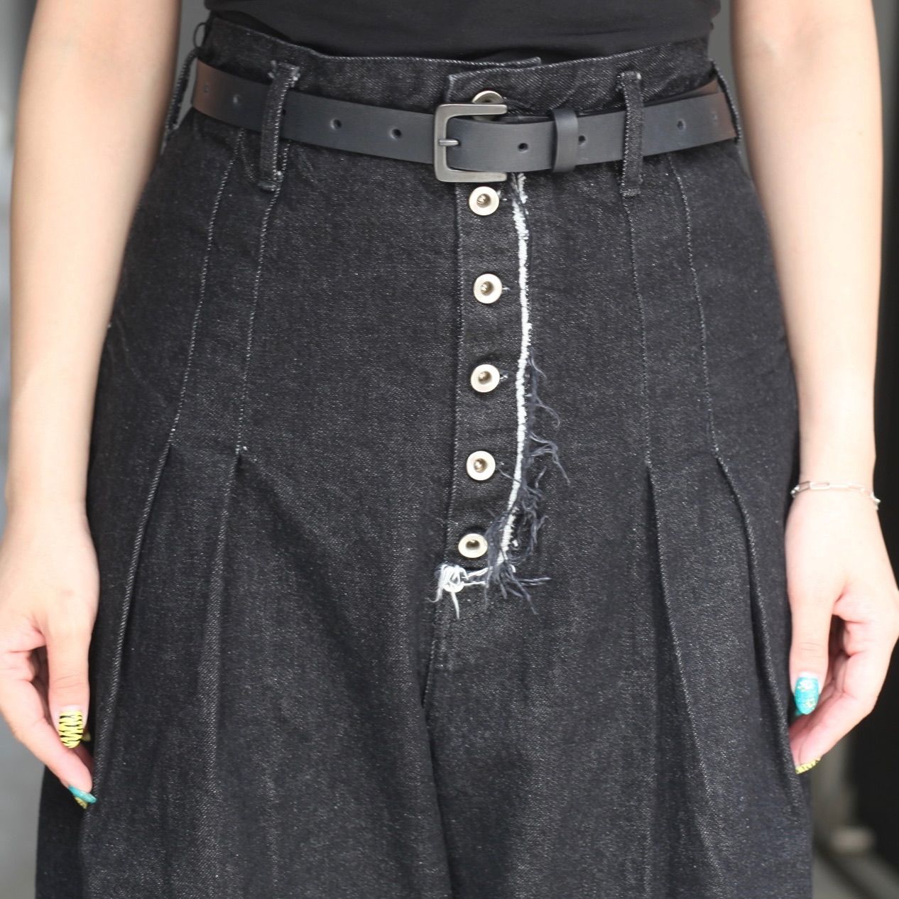 【残り一点】Hi Waist Baggy Denim Pants