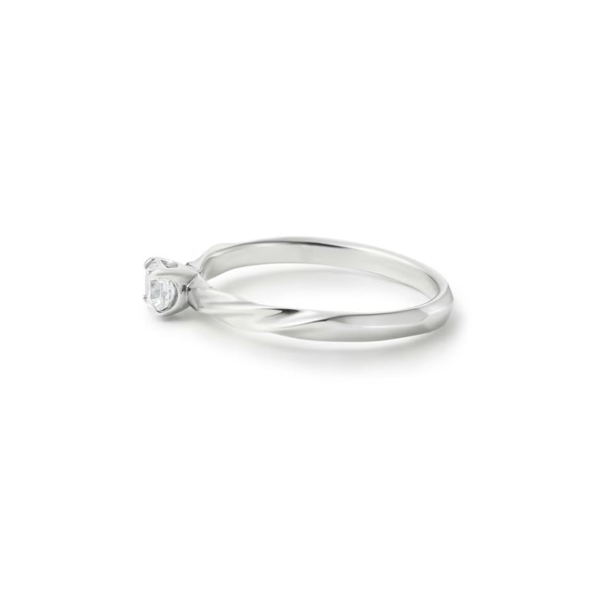 【お取り寄せ注文可能】Half Twist Ring W / Dia(PLATINUM950)