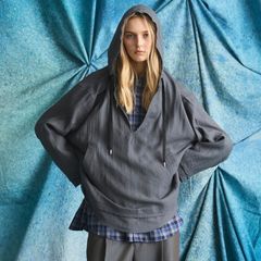 【残り一点】Deep Front Neck Prime-Over Mexican Shirt Hoodie