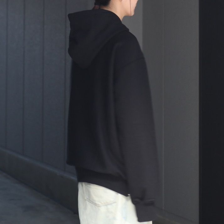 【残り一点】Leather Pocket Sweat Hoodie