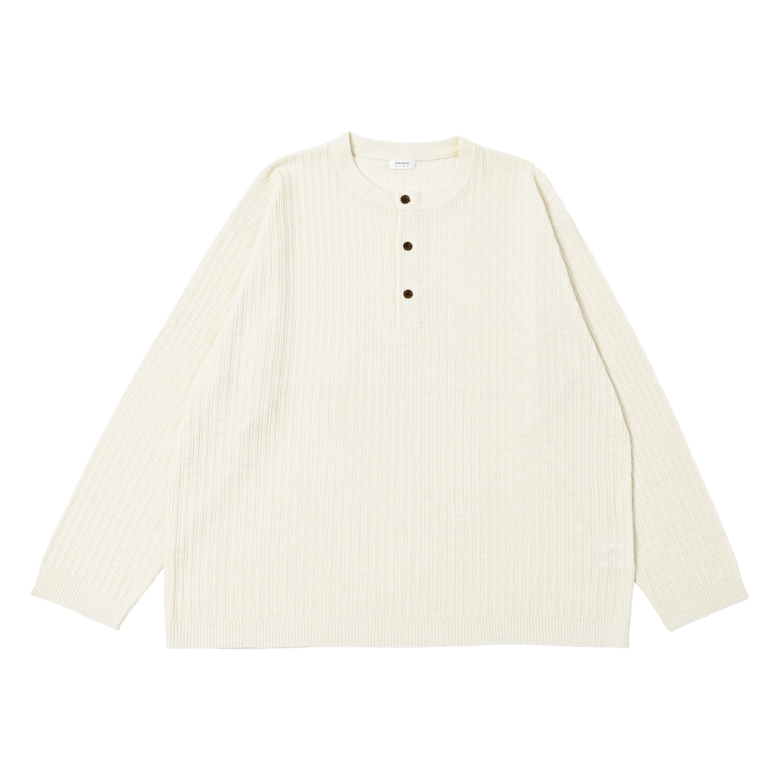 【残り一点】Rib Pattern Henry Neck PO