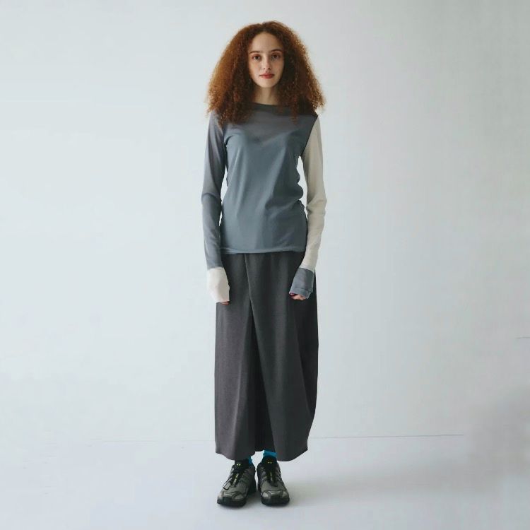 【残り一点】Crew Neck Mesh Inner Tops