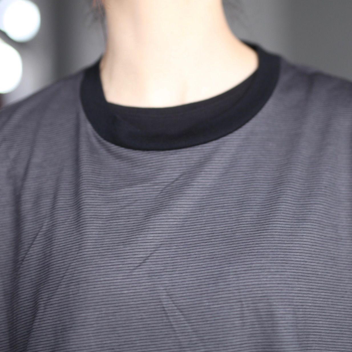 【残り一点】32G Wool Stripe LS Tee