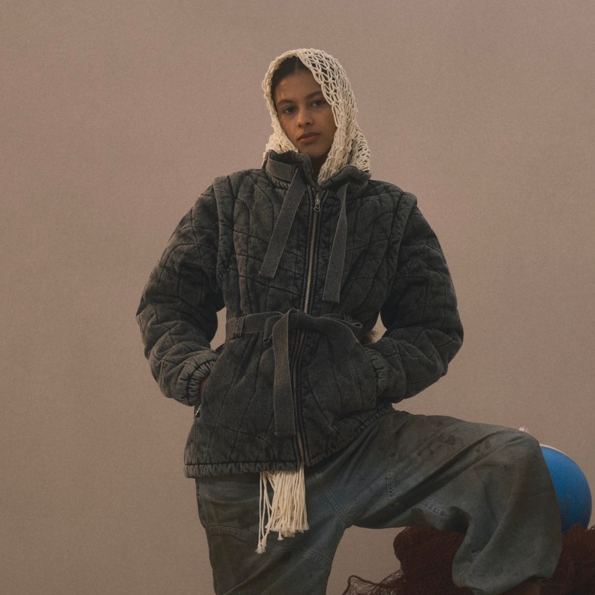 【残り一点】Denim Puff Jacket