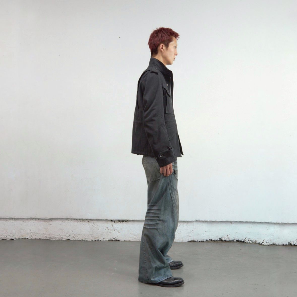 【残りわずか】3D Twisted Wide Leg Jeans