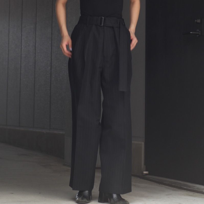 stein - 【残りわずか】Belted Wide Straight Trousers | ACRMTSM