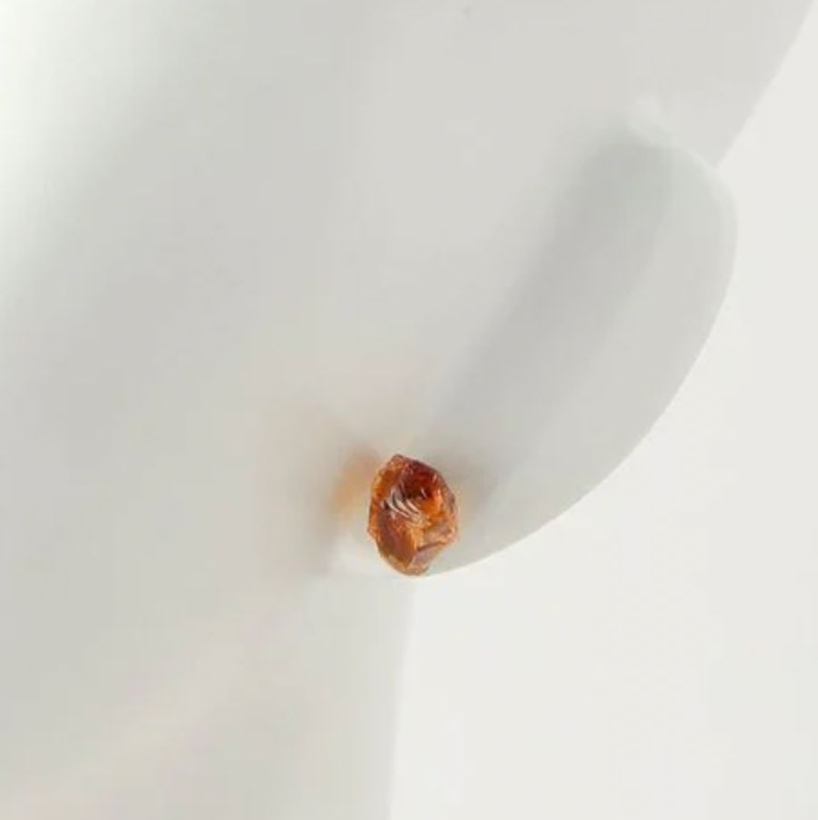 【お取り寄せ注文可能】Rough Stone Citrine Earrings(両耳用）