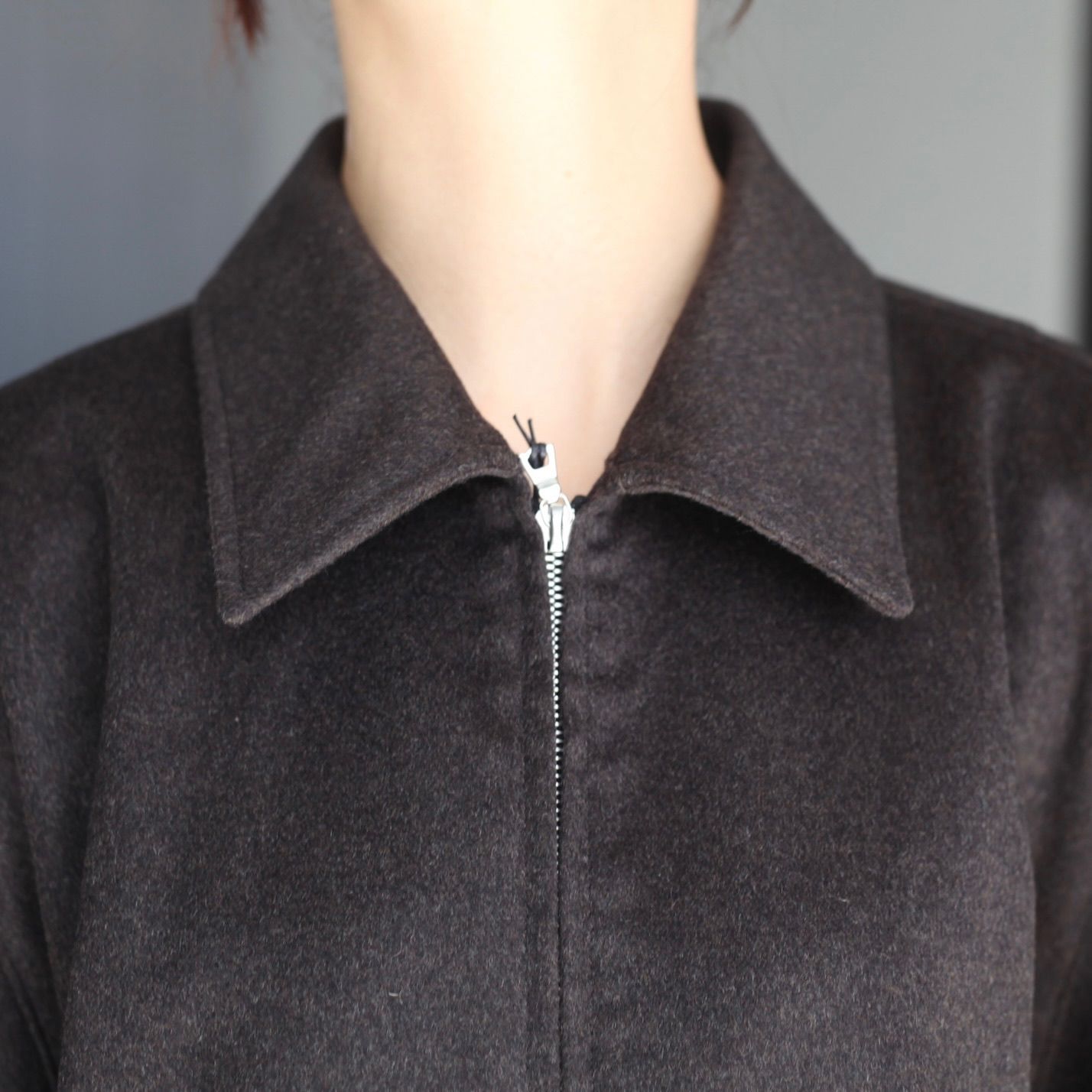 【残り一点】Pure Cashmere Zip Short Jacket