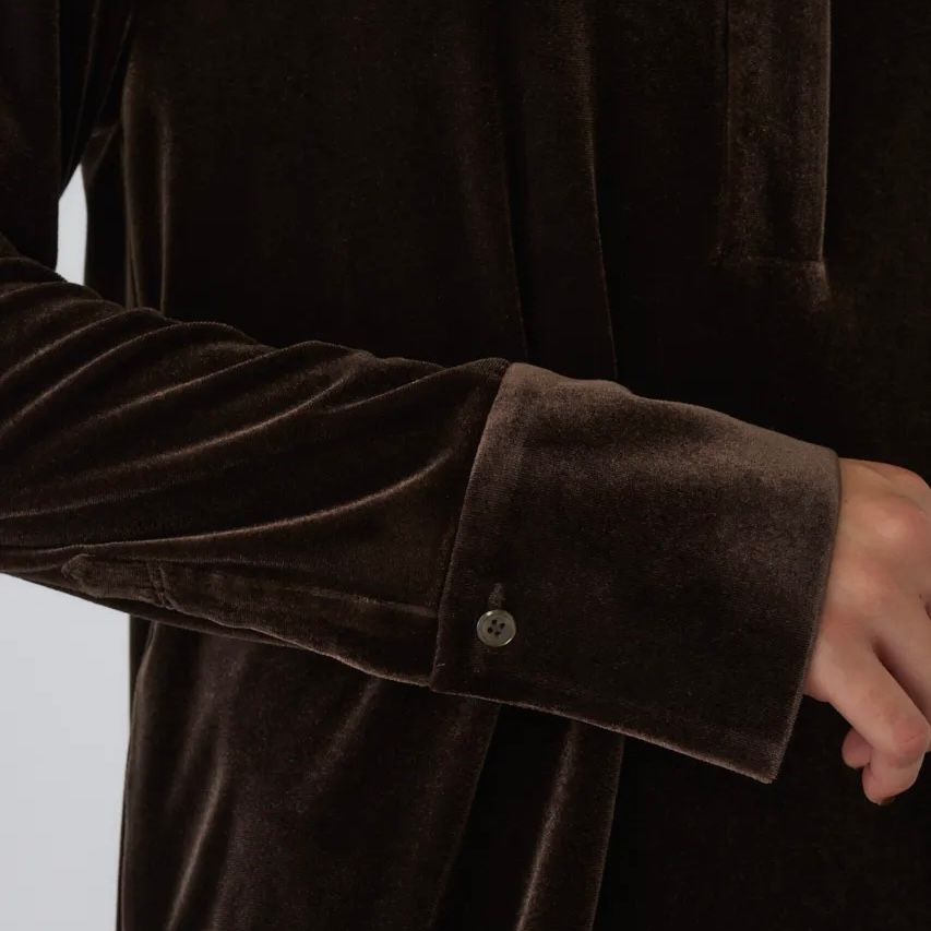 【残り一点】Velour Shirt Dress