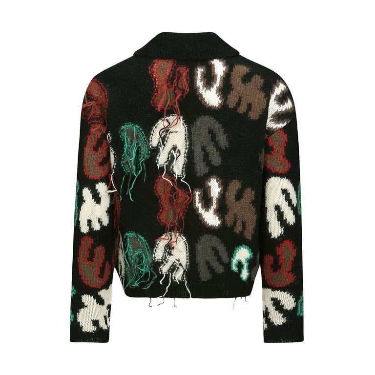 ANDERSSON BELL - 【残り一点】Rainbow Intarsia Zip Up Cardigan 