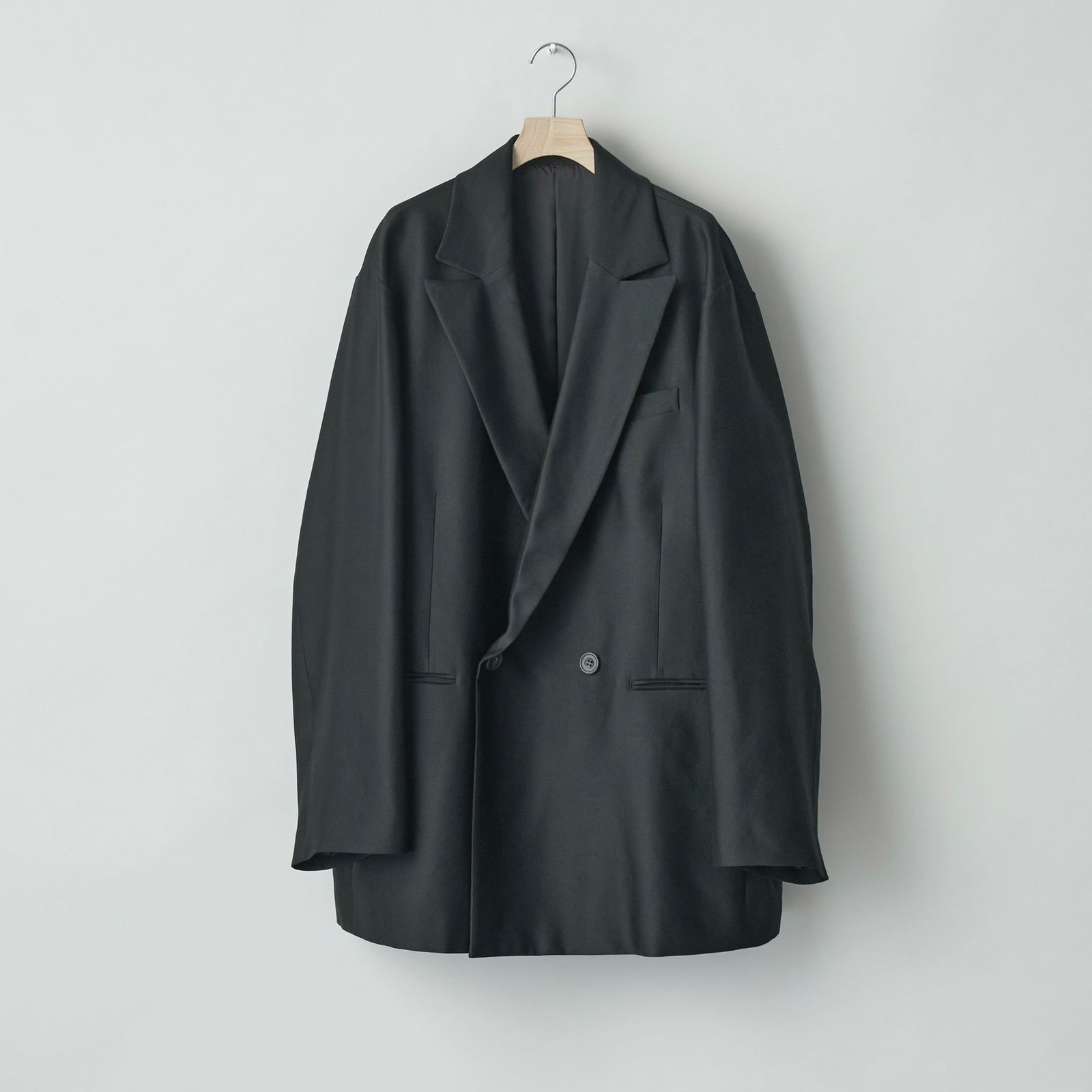 ssstein - 【残り一点】Oversized Peak Lapel Long Jacket