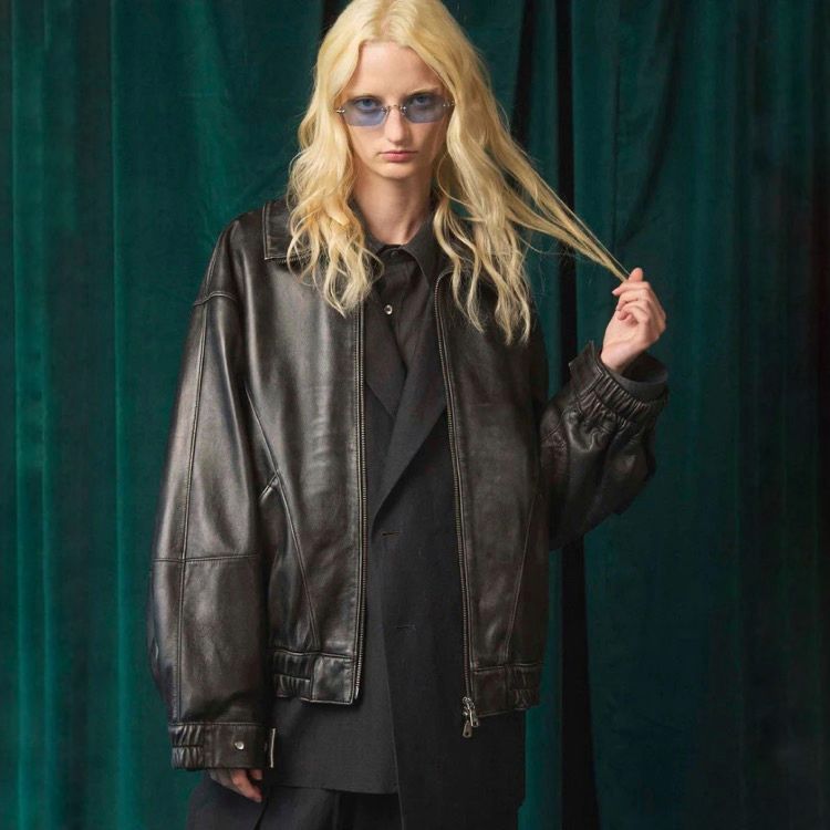 【残り一点】Sheep Leather Stand Collar Blouson