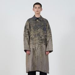 【残り一点】Photo Jacquard Balmacaan Coat