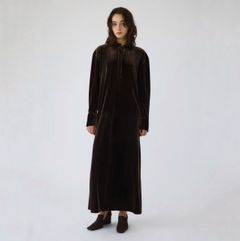 【残り一点】Velour Shirt Dress