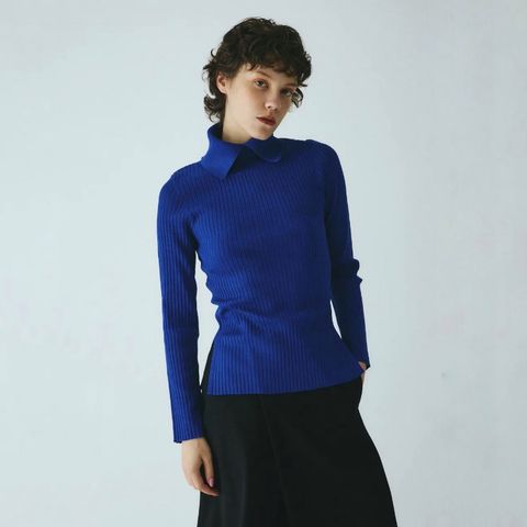【残り一点】Stand Collar Knit Top