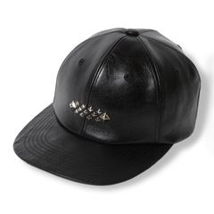 【残り一点】Studs Leather Solid Cap