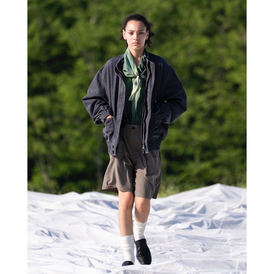 【残り一点】Wool Washer Tropical 2Pleated Easy Shorts