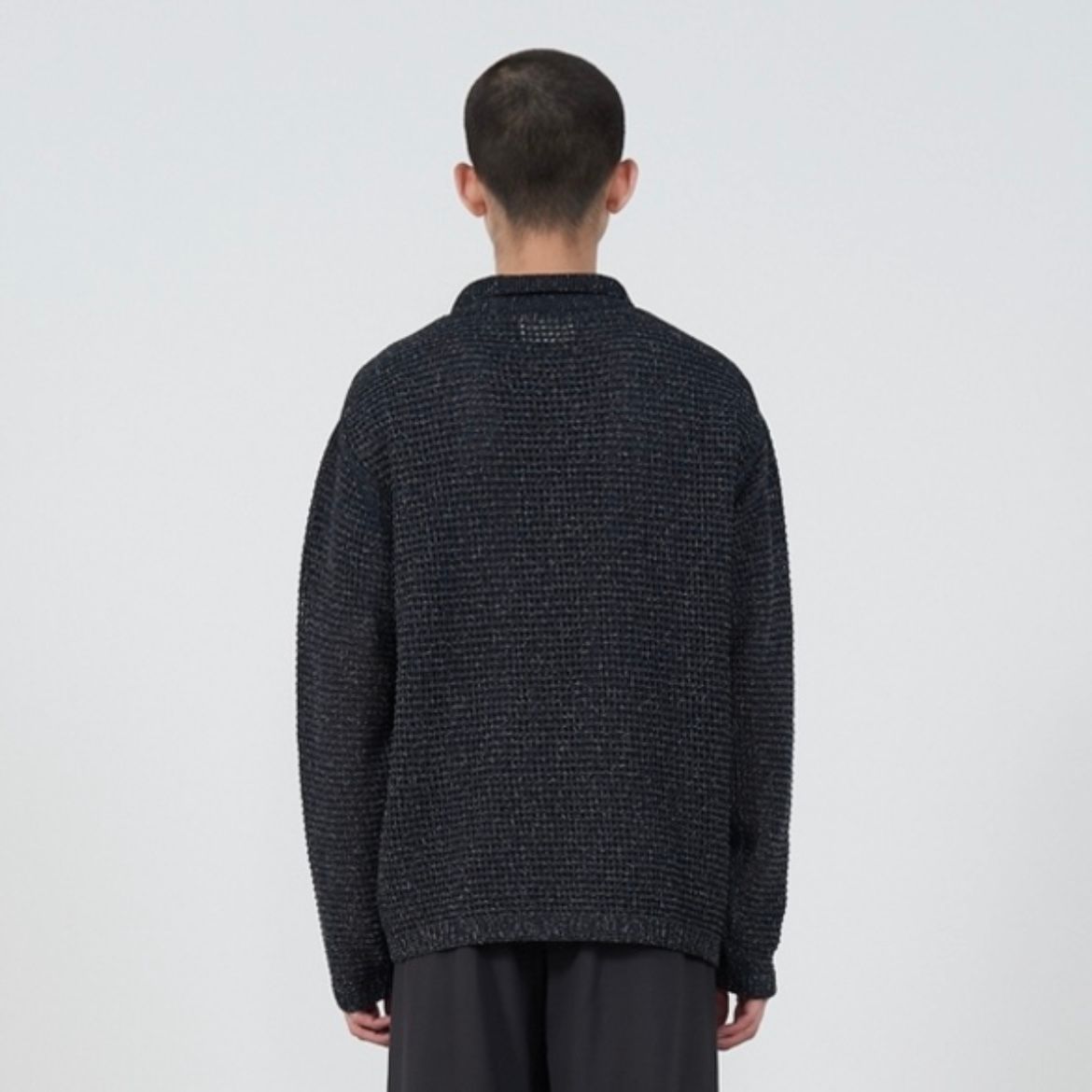 YOKE - 【残りわずか】Mesh Knitted Shirt Cardigan | ACRMTSM