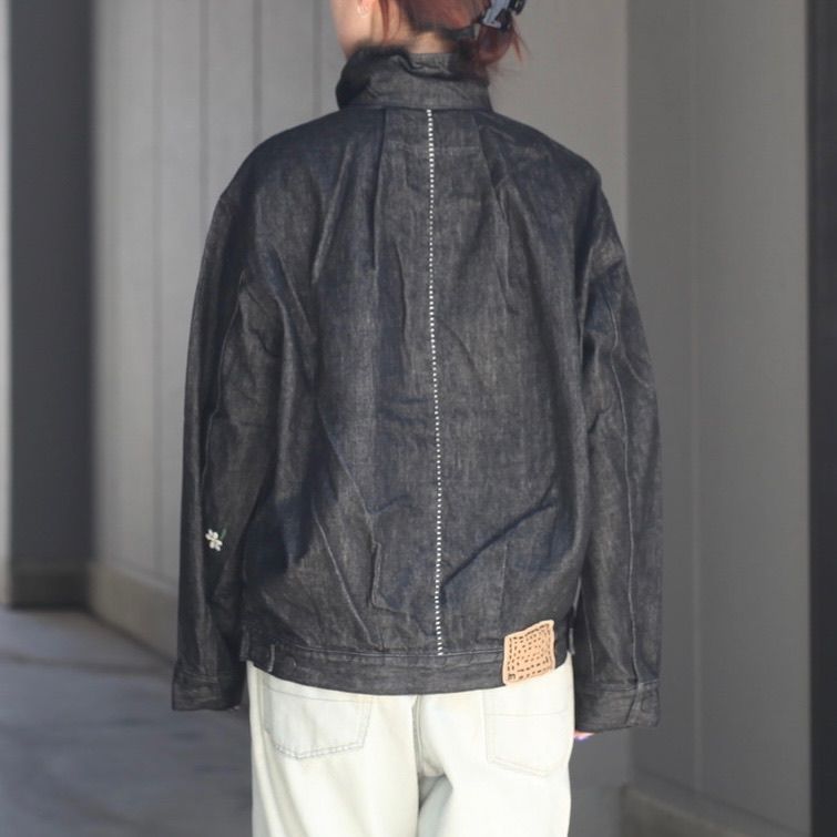 【残り一点】12.5OZデニムブルゾン(ONE WASH)