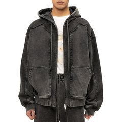 【残り一点】Deconstructed Patch Zip-up Hoodie