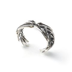 【お取り寄せ注文可能】Ice Blaze Wreath Smoky Quartz Bangle(SILVER×SMOKY QUARTZ)