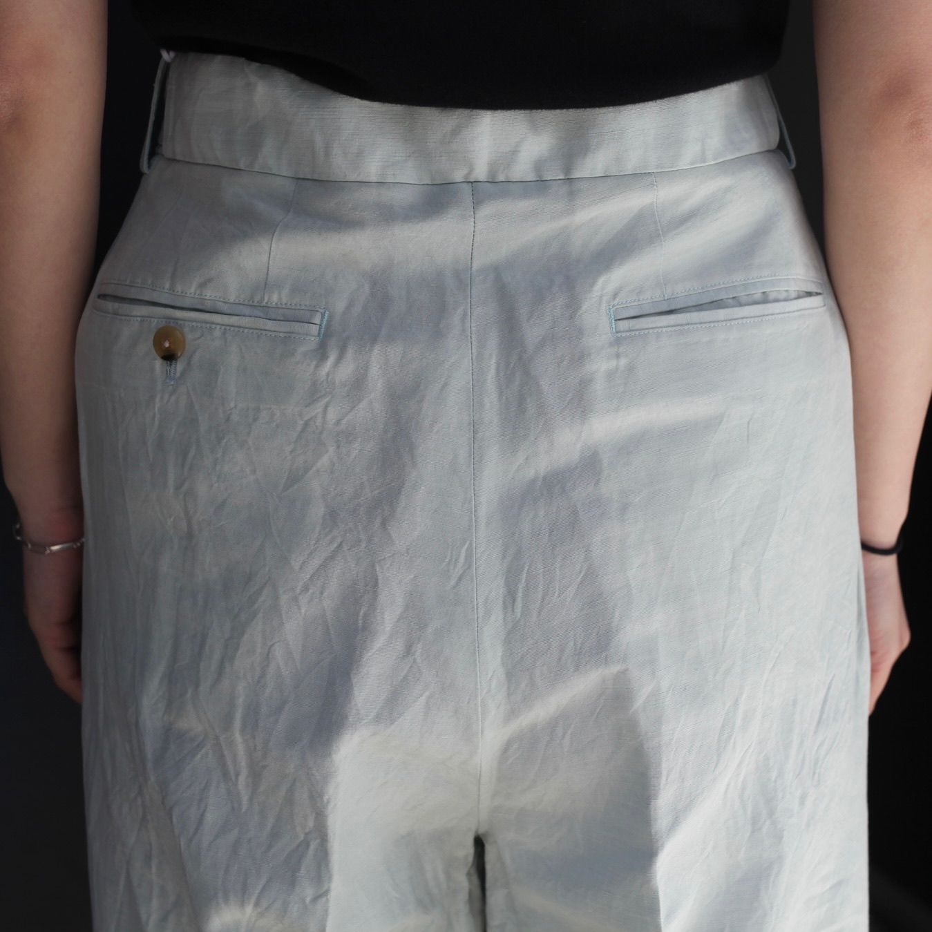 【残り一点】Front Tuck Belted Wide-Leg Trousers