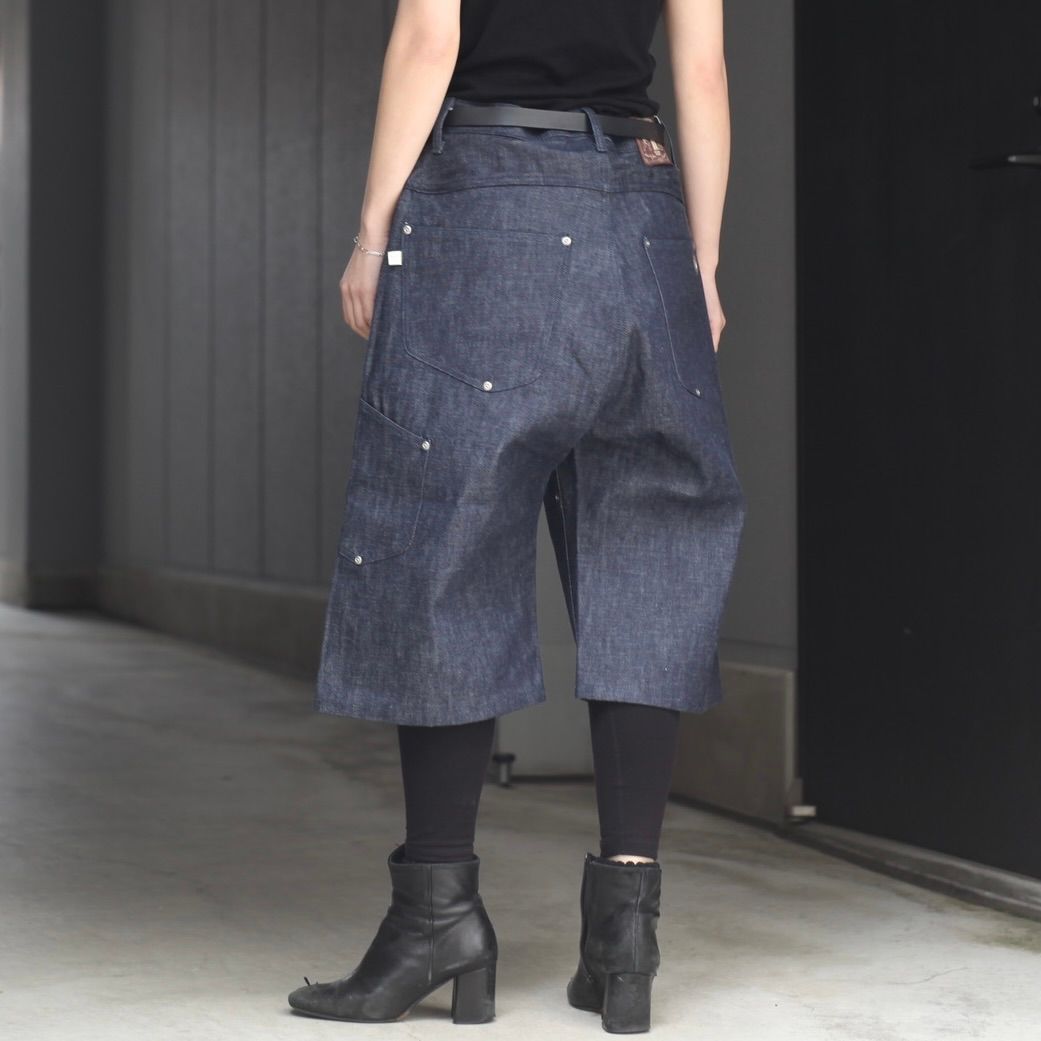 【残り一点】Newcommune Baggy Denim Shorts Rigid