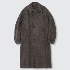 【残り一点】Herringbone Tweed Balmacaan Over Coat