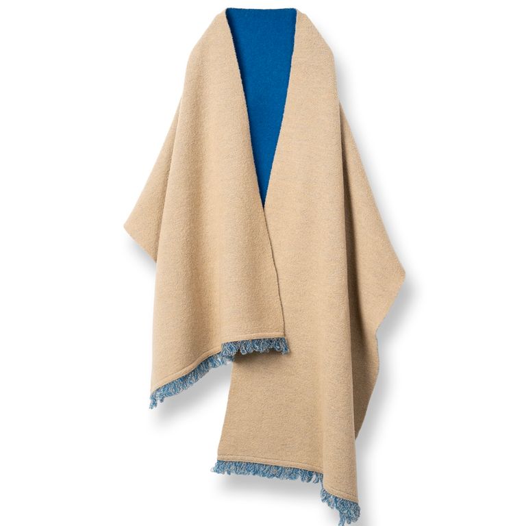TAN - 【残り一点】Fluffy Dual Knitted Stole | ACRMTSM ONLINE 