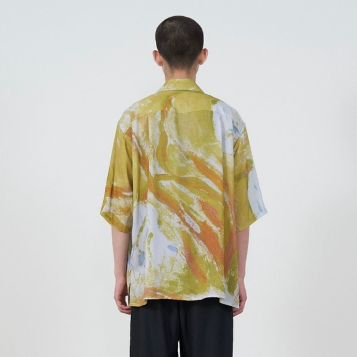 YOKE - 【残りわずか】Flower Printed Open Collar Shirt