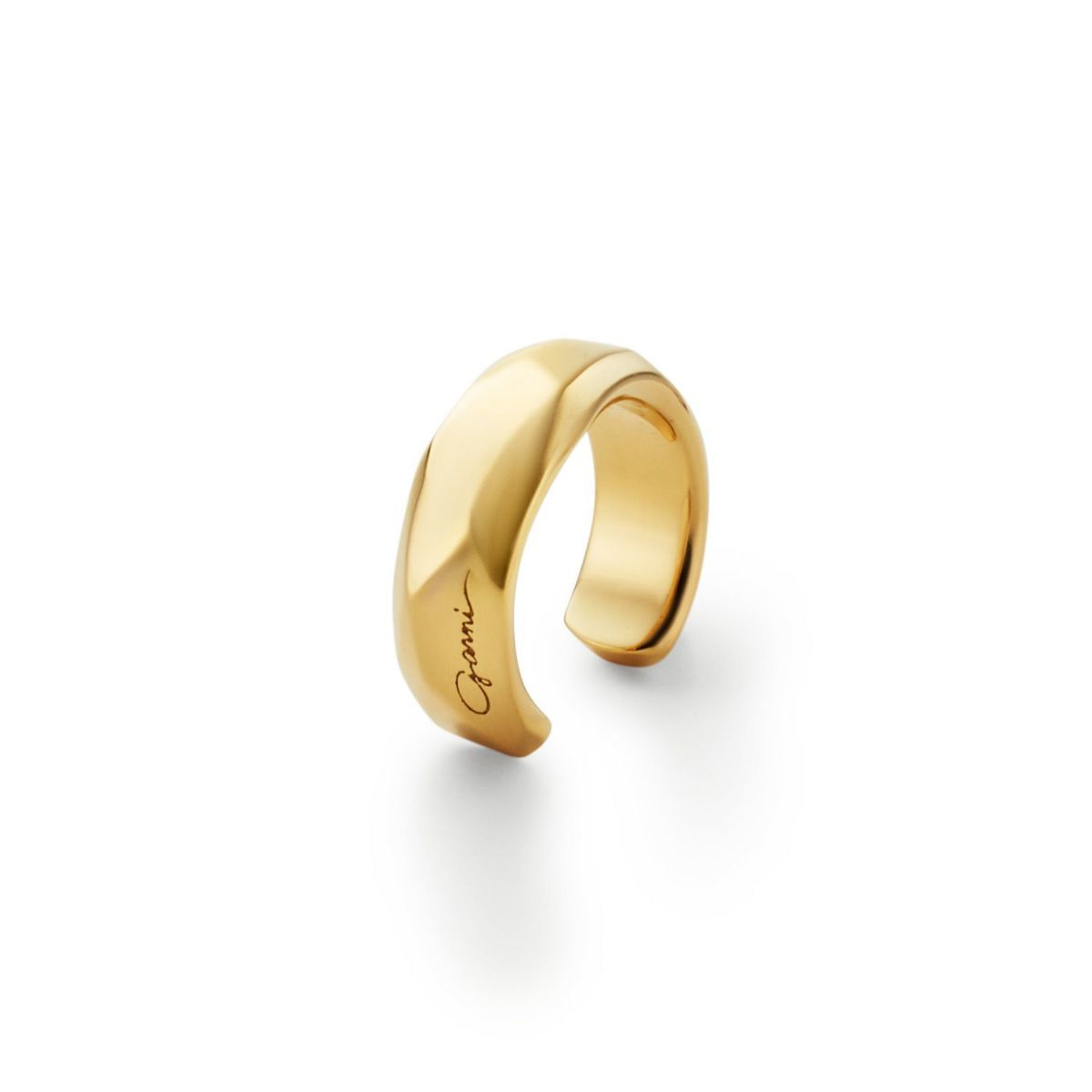 【残り一点】Crockery Ring Ear Cuff_L(GOLD)