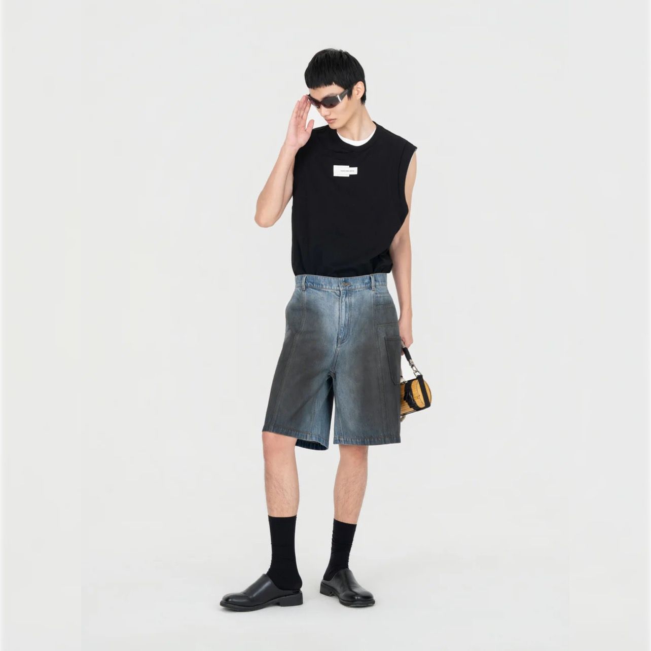 【残り一点】Gradient Indigo Denim Shorts