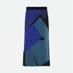 【残り一点】Patchwork I Line Knit Skirt