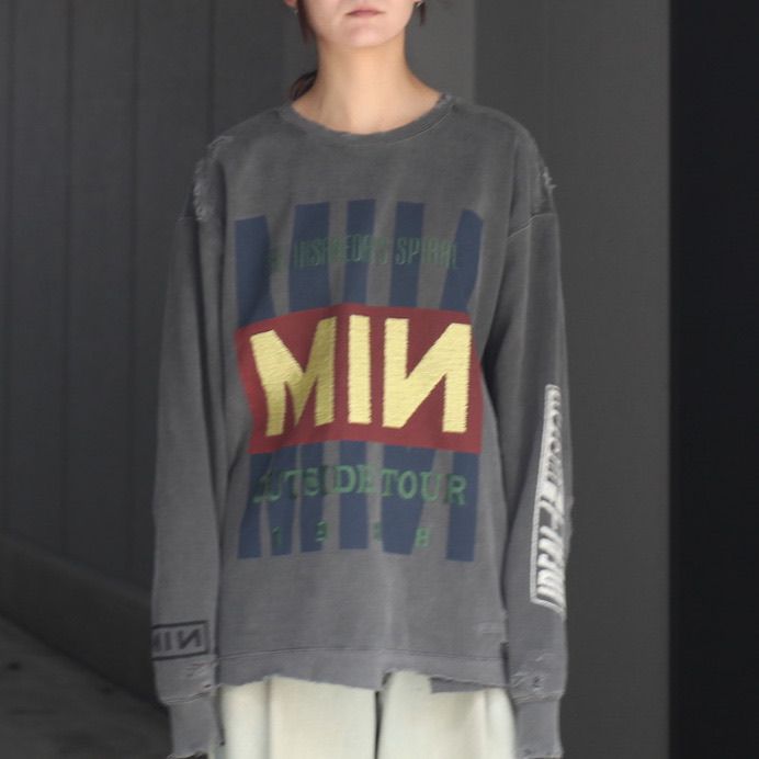 【残りわずか】Bootleg DIY Crew Sweat With Damaged(OUTSIDE TOUR)