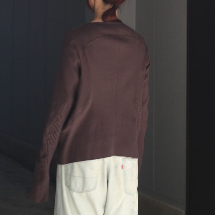 【残りわずか】Panelled Ribbed Long Sleeve T-shirt