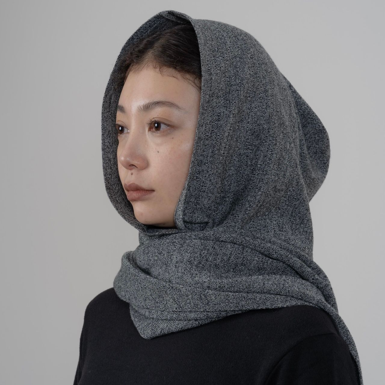 TAN - 【残り一点】Washable Wool Hoodie Rib Scarf | ACRMTSM ONLINE STORE