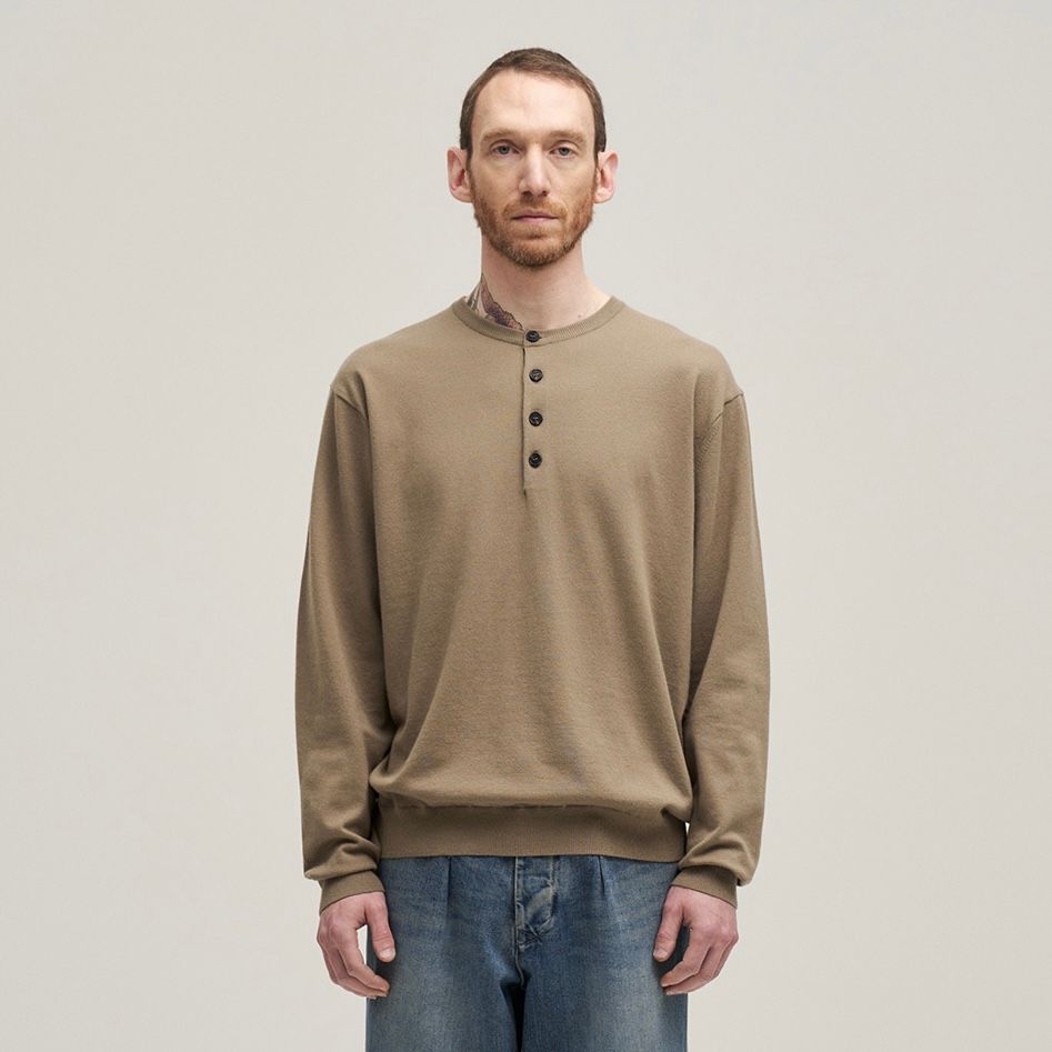 【残り一点】French Henry Neck Knit