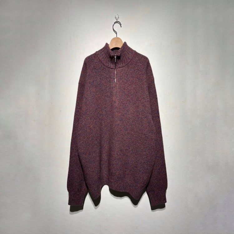 【残り一点】Wool Kanoko Half Zip P/O